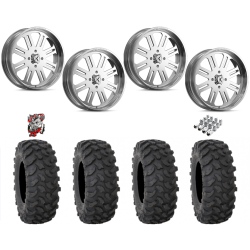 System 3 XTR370 37x10-22 Tires on KG1 Forged KU034 H8ter Polished Wheels