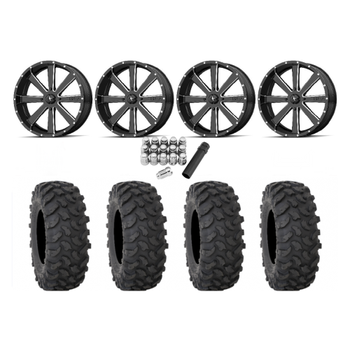 System 3 XTR370 40x10-24 Tires on MSA M34 Flash Wheels