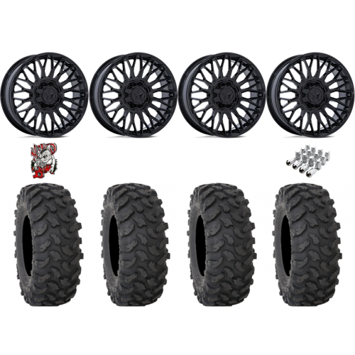 System 3 XTR370 35x10-20 Tires on MSA M50 Clubber Gloss Black Wheels