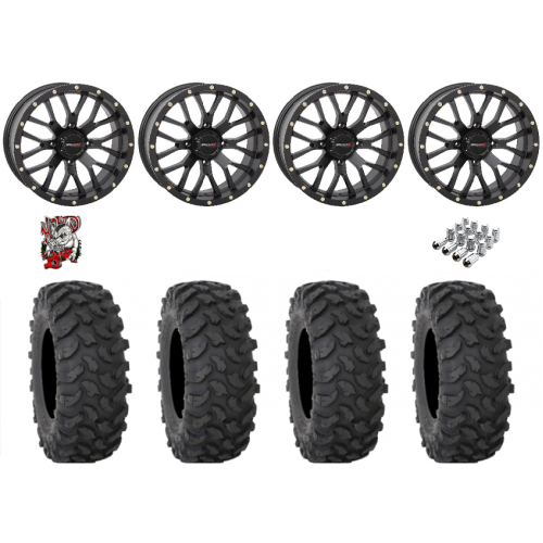 System 3 XTR370 35x10-20 Tires on ST-3 Matte Black Wheels