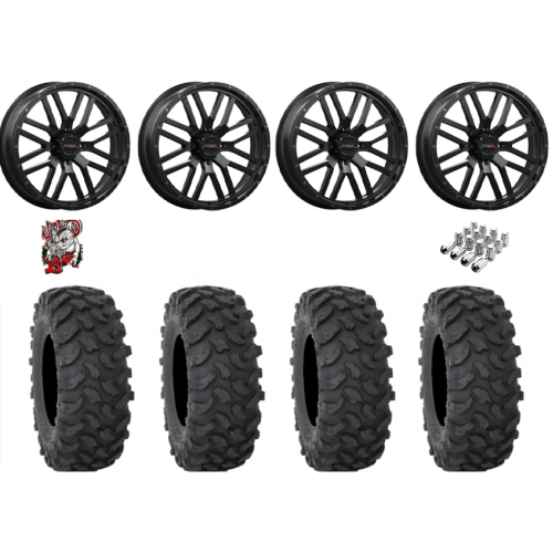 System 3 XTR370 40x10-24 Tires on ST-3 Matte Black Wheels