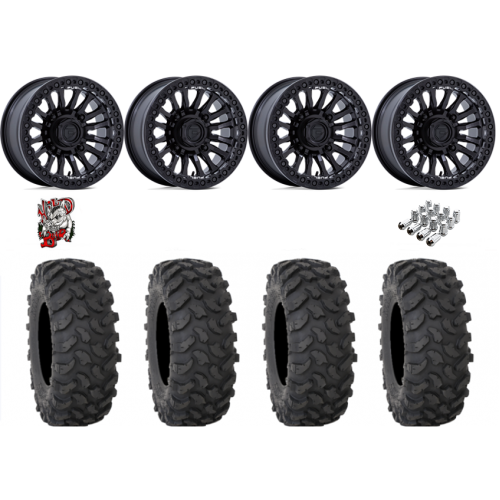 System 3 XTR370 32x10-15 Tires on Fuel Rincon Blackout Beadlock Wheels