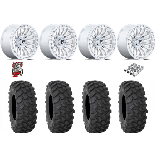 System 3 XTR370 35x10-15 Tires on Fuel Rincon Machined Beadlock Wheels