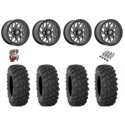 System 3 XTR370 37x10-15 Tires on Fuel Runner Gloss Black Milled Wheels