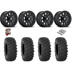 System 3 XTR370 37x10-15 Tires on Fuel Tactic Matte Black Wheels