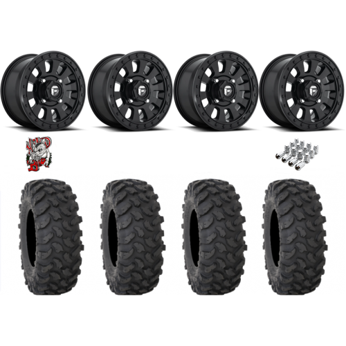 System 3 XTR370 35x10-15 Tires on Fuel Tactic Matte Black Wheels