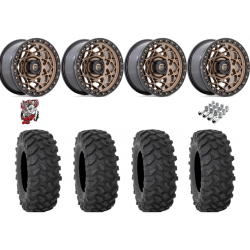 System 3 XTR370 37x10-15 Tires on Fuel Unit Matte Bronze Wheels