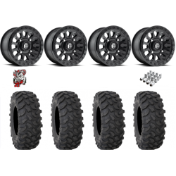 System 3 XTR370 37x10-15 Tires on Fuel Vector Matte Black Wheels