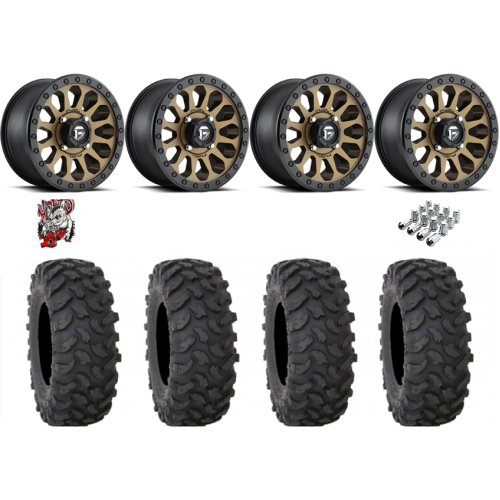 System 3 XTR370 35x10-15 Tires on Fuel Vector Matte Bronze Wheels