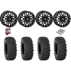 System 3 XTR370 35x10-15 Tires on HL23 Matte Black Beadlock Wheels