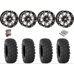 System 3 XTR370 30x10-14 Tires on High Lifter HL3 Machined Wheels