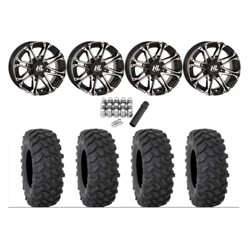 System 3 XTR370 30x10-14 Tires on High Lifter HL3 Machined Wheels