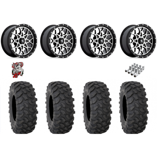 System 3 XTR370 33x10-15 Tires on MSA M45 Portal Machined Wheels