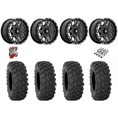 System 3 XTR370 30x10-15 Tires on MSA M45 Portal Milled Wheels