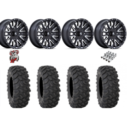 System 3 XTR370 37x10-15 Tires on MSA M49 Creed Matte Black & Machined Wheels