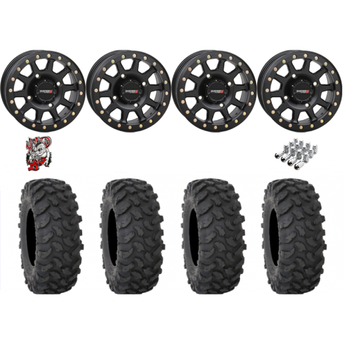 System 3 XTR370 32x10-14 Tires on SB-3 Matte Black Beadlock Wheels