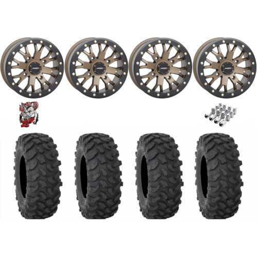 System 3 XTR370 35x10-15 Tires on SB-4 Bronze Beadlock Wheels