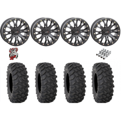 System 3 XTR370 32x10-15 Tires on SB-4 Matte Black Beadlock Wheels