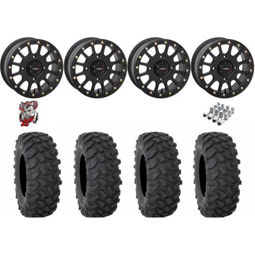 System 3 XTR370 35x10-15 Tires on SB-5 Matte Black Beadlock Wheels