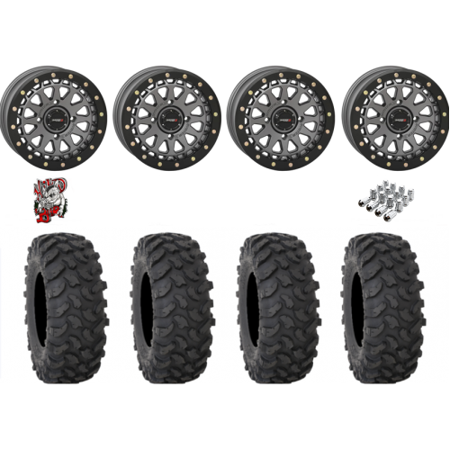 System 3 XTR370 33x10-15 Tires on SB-6 Gunmetal Beadlock Wheels