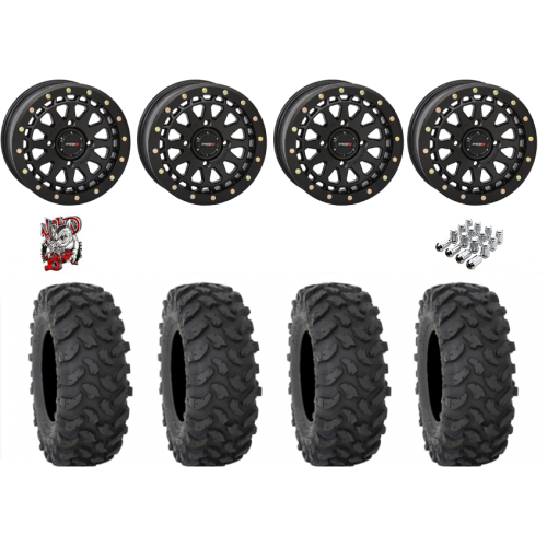 System 3 XTR370 30x10-15 Tires on SB-6 Matte Black Beadlock Wheels