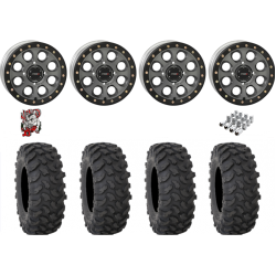 System 3 XTR370 37x10-15 Tires on SB-7 Matte Titanium Beadlock Wheels