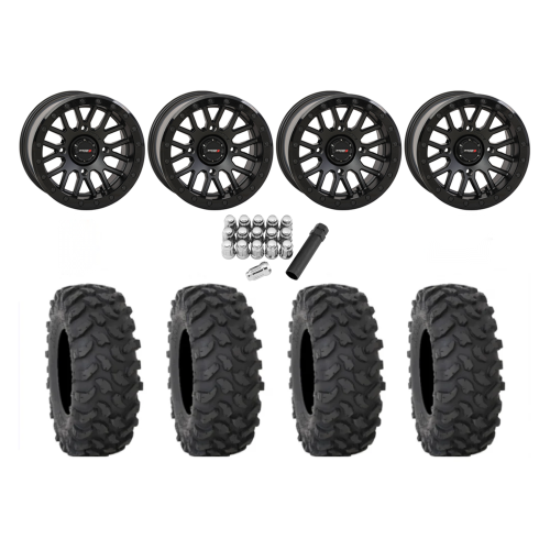 System 3 XTR370 32x10-15 Tires on SB-9 Matte Black Beadlock (15x9) Wheels