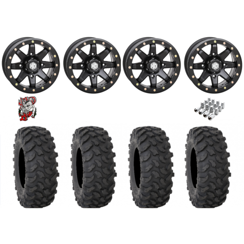 System 3 XTR370 37x10-15 Tires on STI HD9 Matte Black Beadlock Wheels