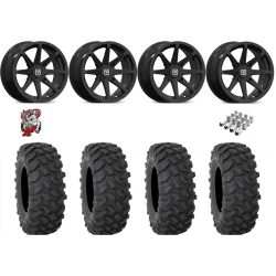 System 3 XTR370 37x10-15 Tires on V01 Gloss Black Wheels