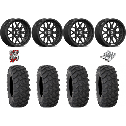 System 3 XTR370 37x10-15 Tires on V03 Gloss Black Wheels