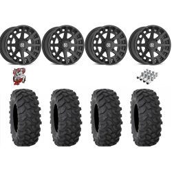 System 3 XTR370 37x10-15 Tires on V04 Satin Black Wheels