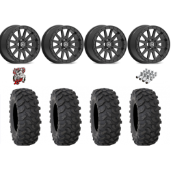 System 3 XTR370 37x10-15 Tires on V05 Satin Black Beadlock Wheels