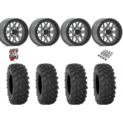 System 3 XTR370 37x10-15 Tires on V07 Satin Graphite Beadlock Wheels