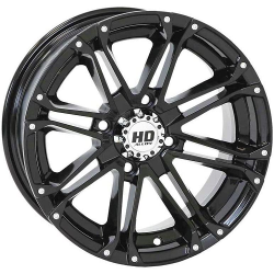 Terminator 32x10-14 Tires on STI HD3 Black Wheels