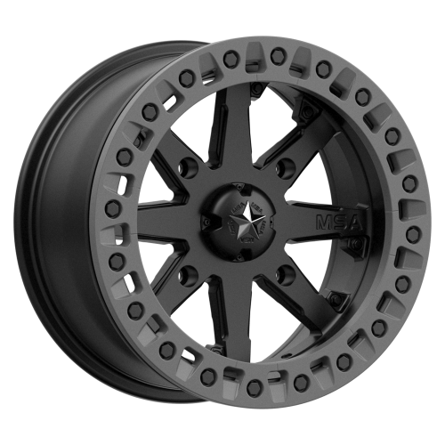 MSA M31 Lok2 Beadlock Satin Black 14x7 Wheel/Rim