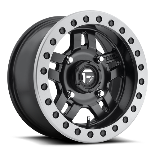 Fuel Off-Road Anza D917 Beadlock Matte Black w/ Anthracite Ring 14x7 Wheel/Rim