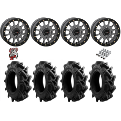 EFX Motohavok 28-8.5-14 Tires on SB-5 Gunmetal Beadlock Wheels