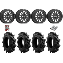 EFX Motohavok 28x8.5-14 Tires on V05 Satin Black Beadlock Wheels