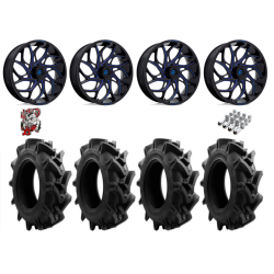 EFX Motohavok 35x8.5-22 Tires on Fuel Runner Candy Blue Wheels