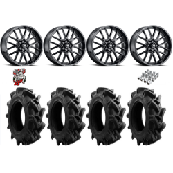 EFX Motohavok 33x8.5-20 Tires on ITP Hurricane Gloss Black Wheels