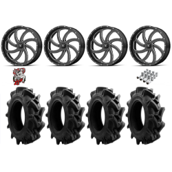 EFX Motohavok 45x10-24 Tires on MSA M36 Switch Milled Wheels