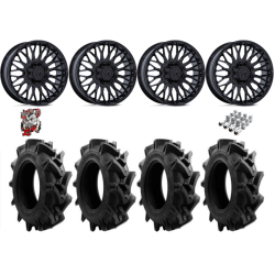 EFX Motohavok 35x8.5-22 Tires on MSA M50 Clubber Gloss Black Wheels