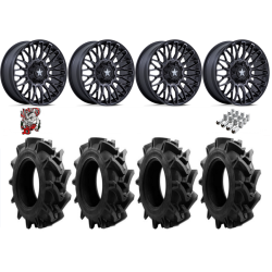 EFX Motohavok 35x8.5-22 Tires on MSA M50 Clubber Matte Black DDT Wheels