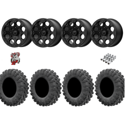 EFX Motoravage 30x10-15 Tires on MSA M44 Cannon Beadlock Wheels