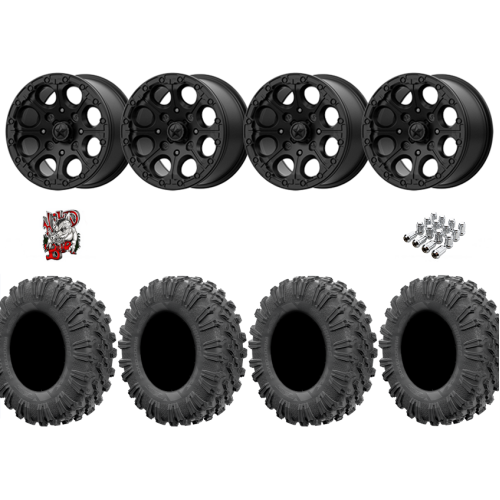 EFX Motoravage 28x10-14 Tires on MSA M44 Cannon Beadlock Wheels