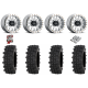 Frontline ACP 28x10-14 Tires on Method 401 Machined-Raw Beadlock Wheels