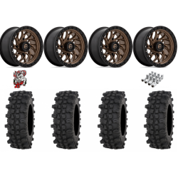 Frontline ACP 32x10-15 Tires on Fuel Runner (15x10) Matte Bronze Wheels