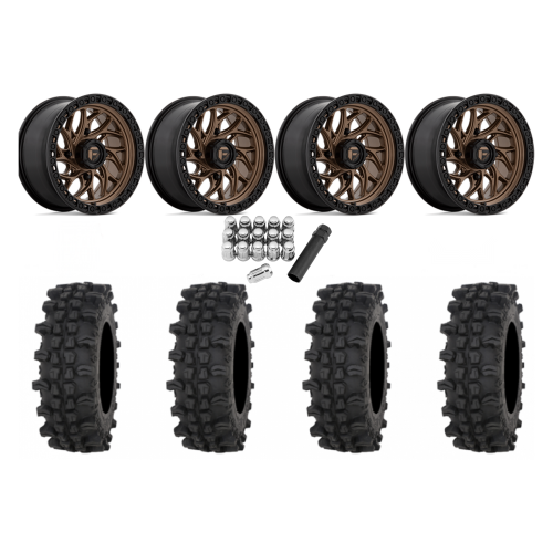 Frontline ACP 32x10-15 Tires on Fuel Runner Matte Bronze Wheels