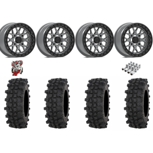 Frontline ACP 32x10-15 Tires on V07 Satin Graphite Beadlock Wheels