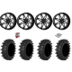 Frontline ACP 40x12-24 Tires on ST-7 Gloss Black & Milled (24x9) Wheels